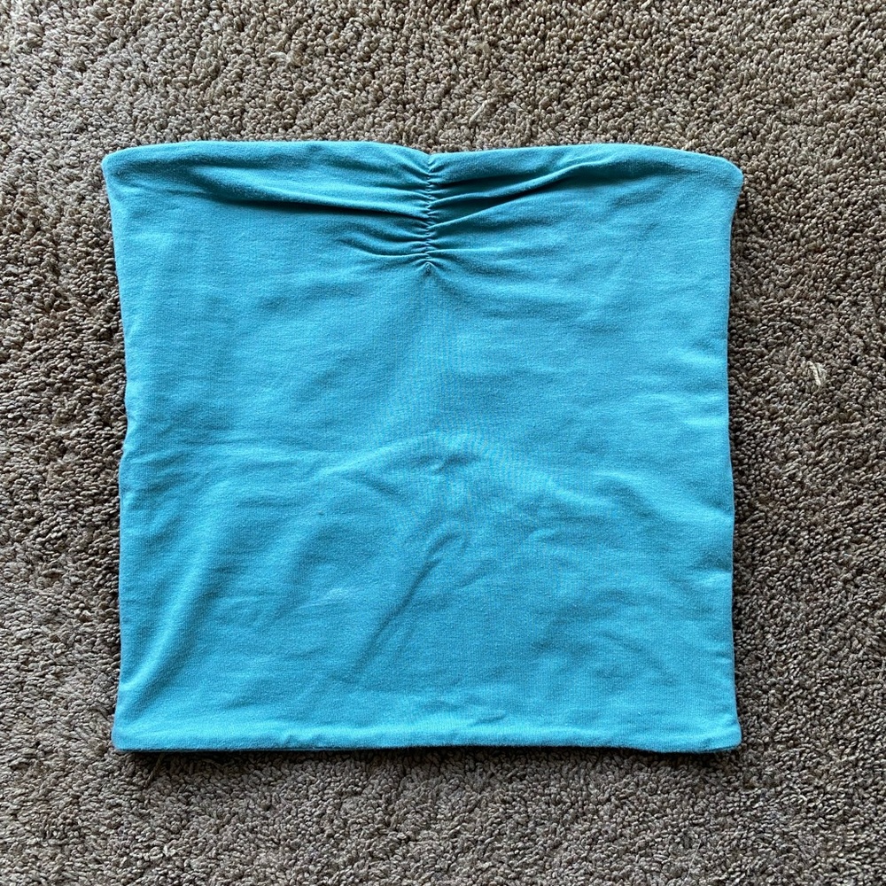 TOPSHOP Green Tube Top